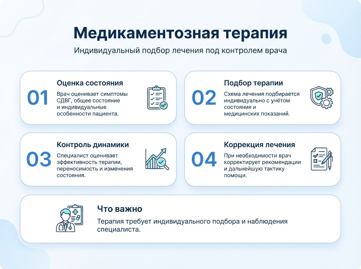 Лечение СДВГ в Дигоре у детей и взрослыхинфографика